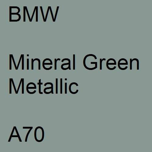 BMW, Mineral Green Metallic, A70.